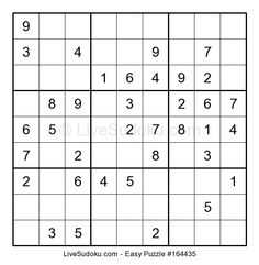 sudoku easy brain